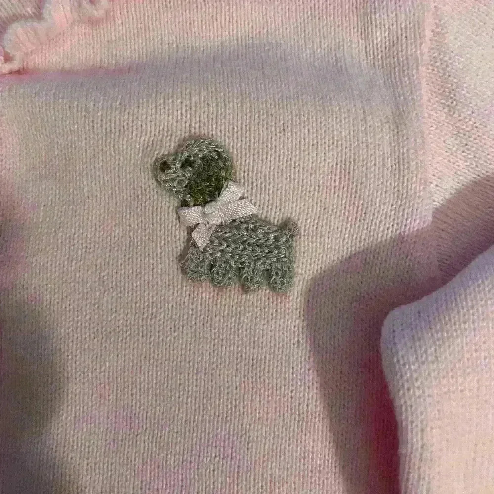 Carter's Pink Cardigan with ruffled button front, w/ Brown pants , 6 months - Picture 8 of 10